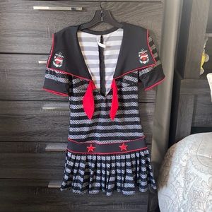 Super cute Halloween costume punk rock hearts